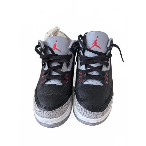 JORDAN 3 RETRO OG 'BLACK CEMENT' Size 7Y - Picture 1 of 9